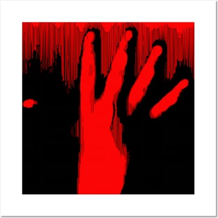 Hand with five fingers Posters and Art